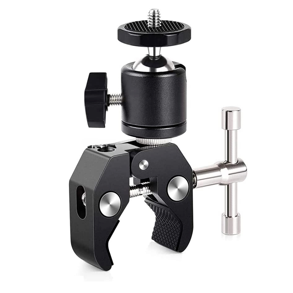 Fluid Head Tripod - ERIKOLE penjepit Super dengan 360 °,