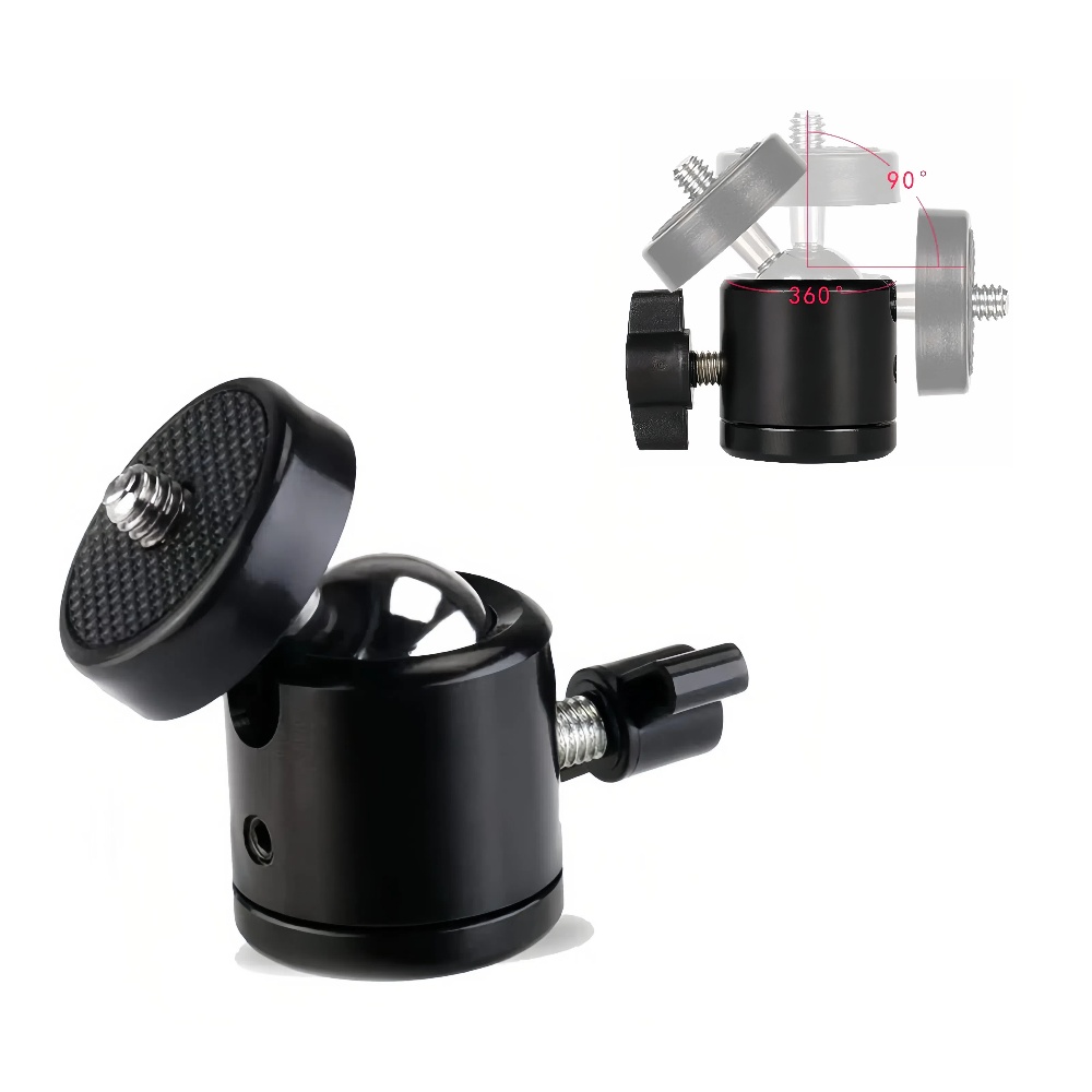 Fluid Head Tripod - Terebento 1/4 Lubang Sekrup Tripod Mount