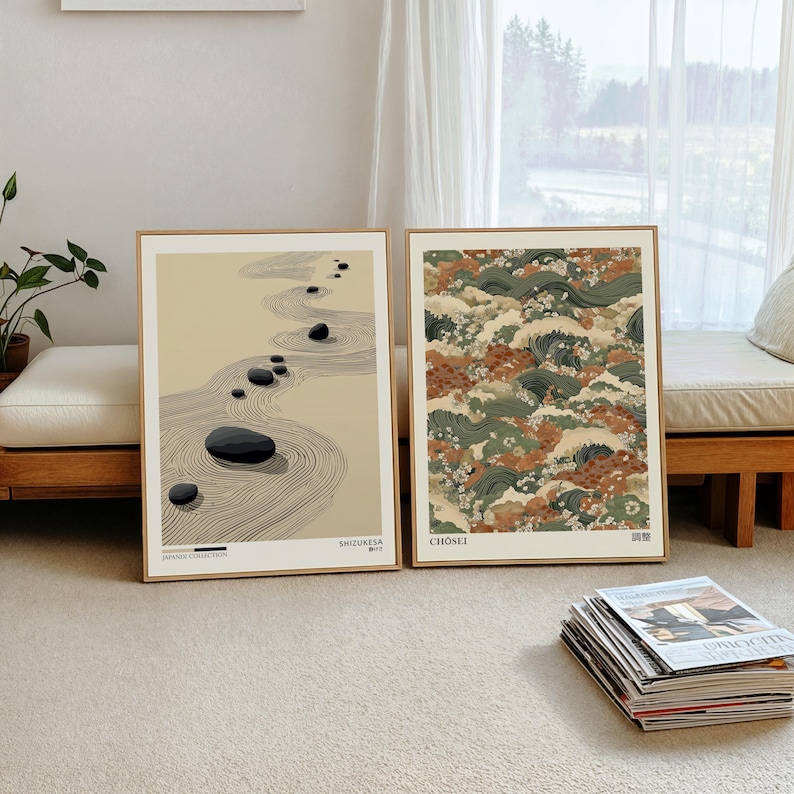 Photography Types - 2 Buah Poster Seni Dinding Kanvas