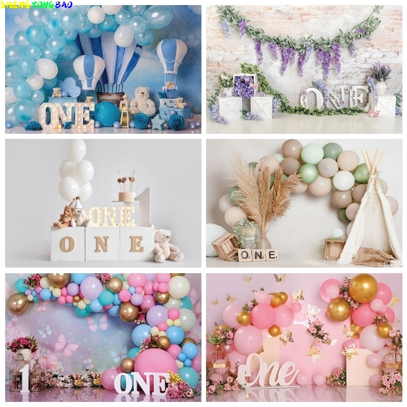 Photography Backdrop Muslin - Latar Belakang Pesta Ulang Tahun Pertama
