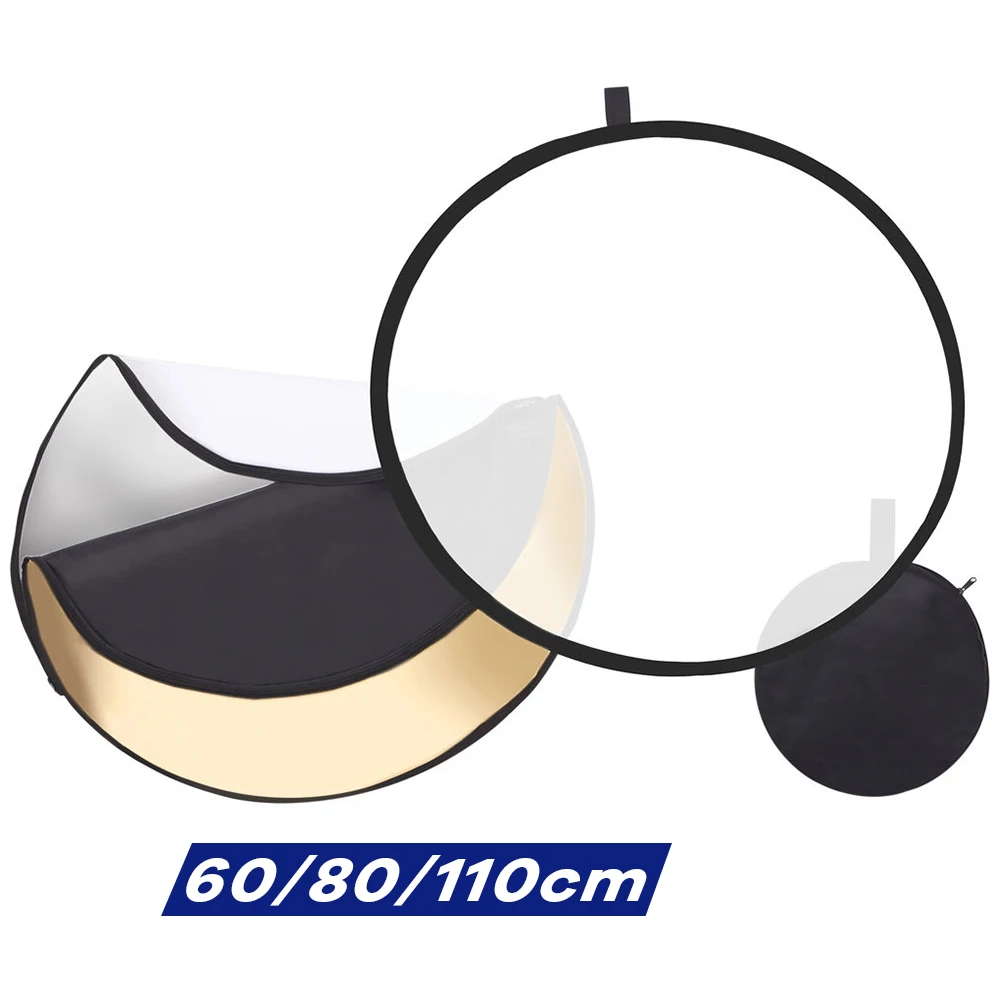 Photography Kit Pro - 60/80/110cm 5-in-1 Diska reflektor bundar dapat