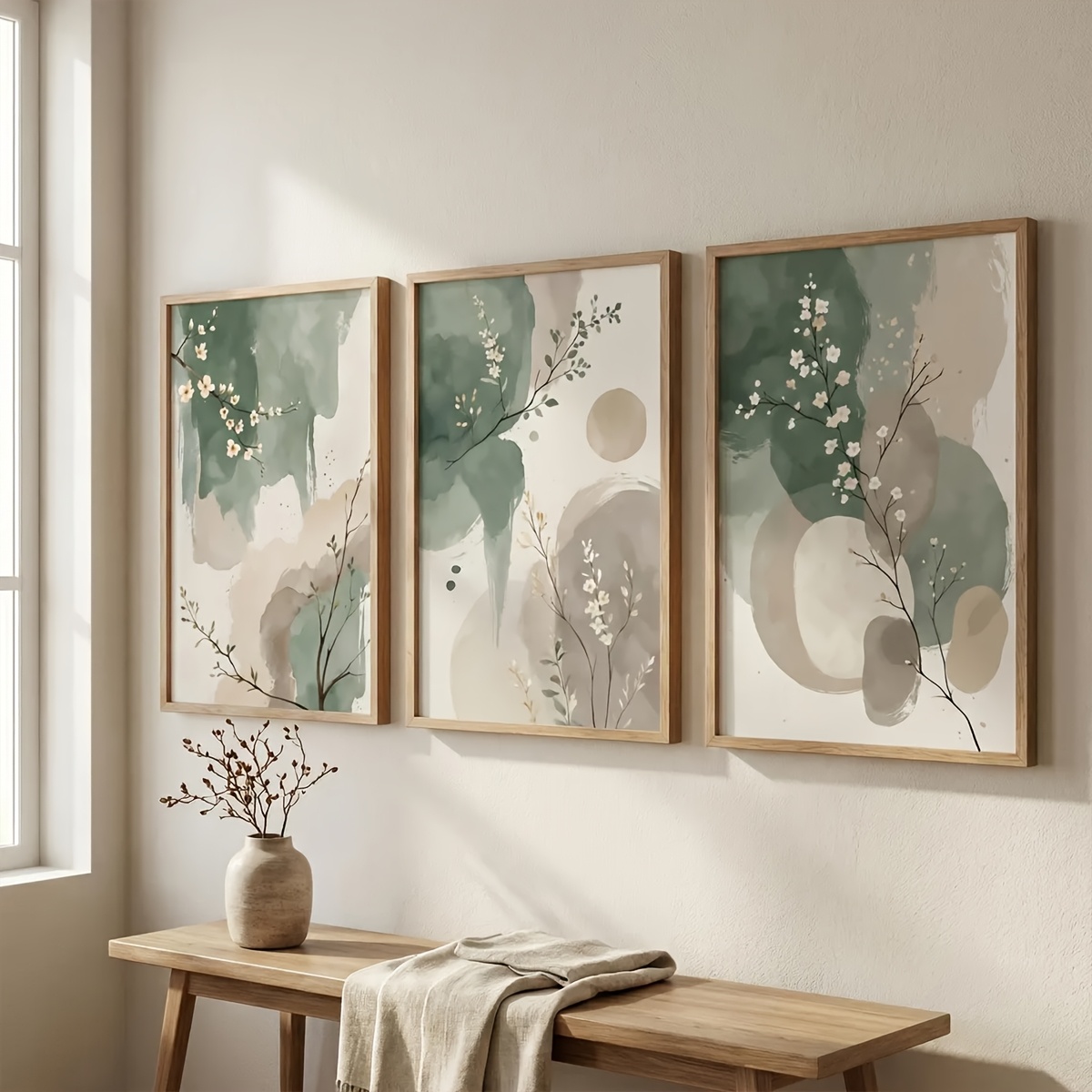 3 Buah Poster Kanvas Daun Hija - Photography Types ulasan dan harga