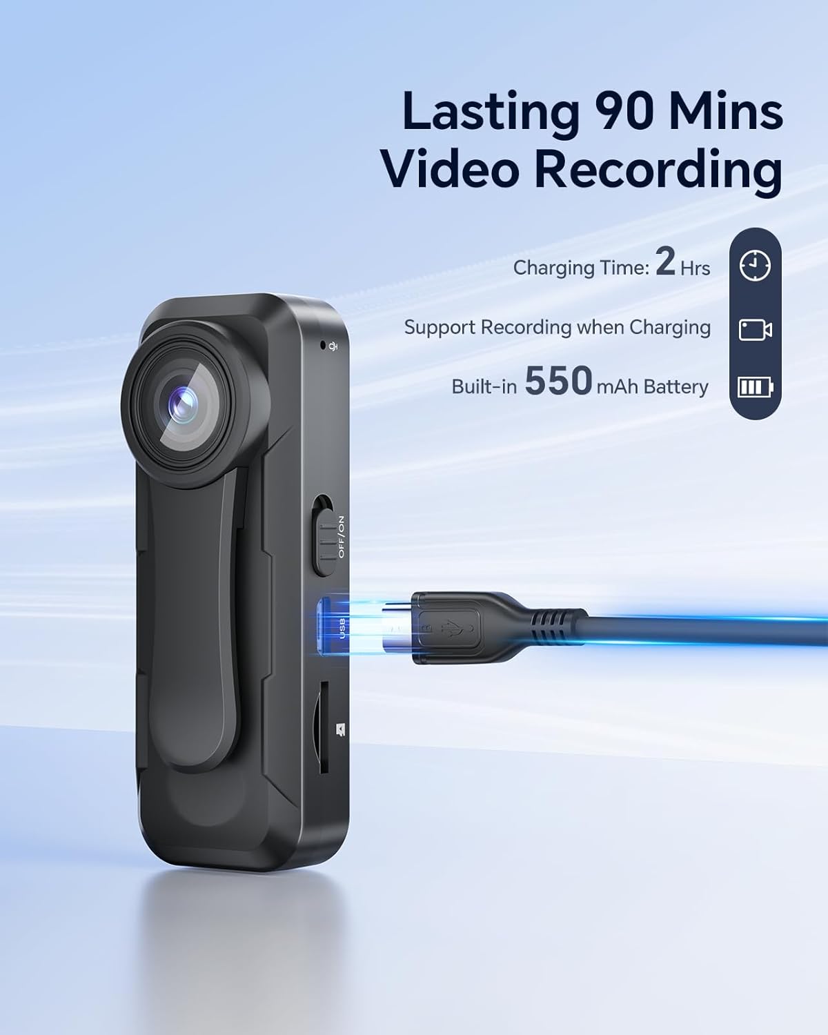 BOBLOV W1 Body Camera 1080P HD - Photography Date ulasan dan harga