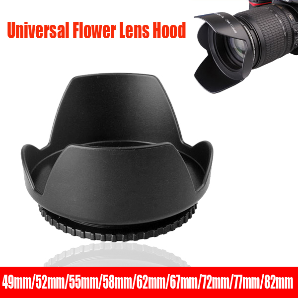 Universal Lensa Hood 49 Mm 52  - Lens Hood Petal ulasan dan harga