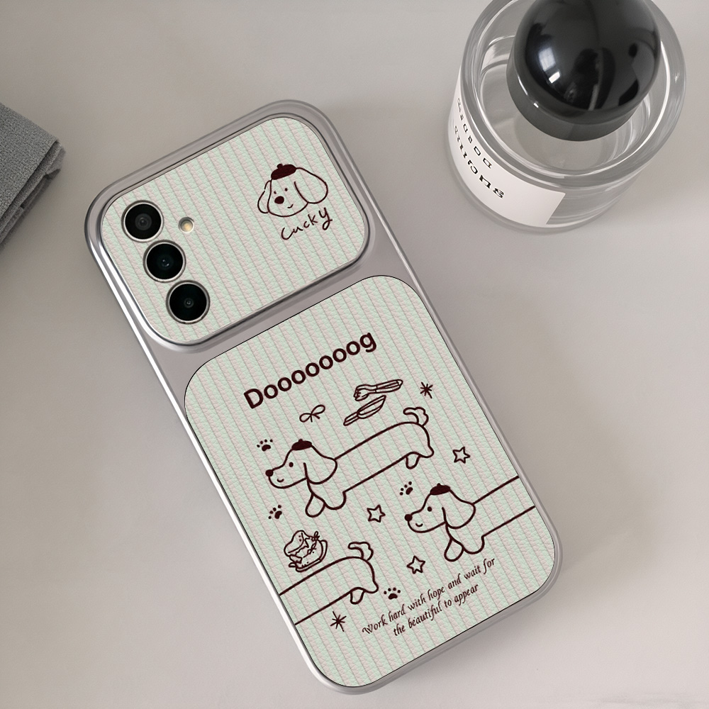 Casing Ponsel Kartun Dachshund - Camera Wrist Strap ulasan dan harga
