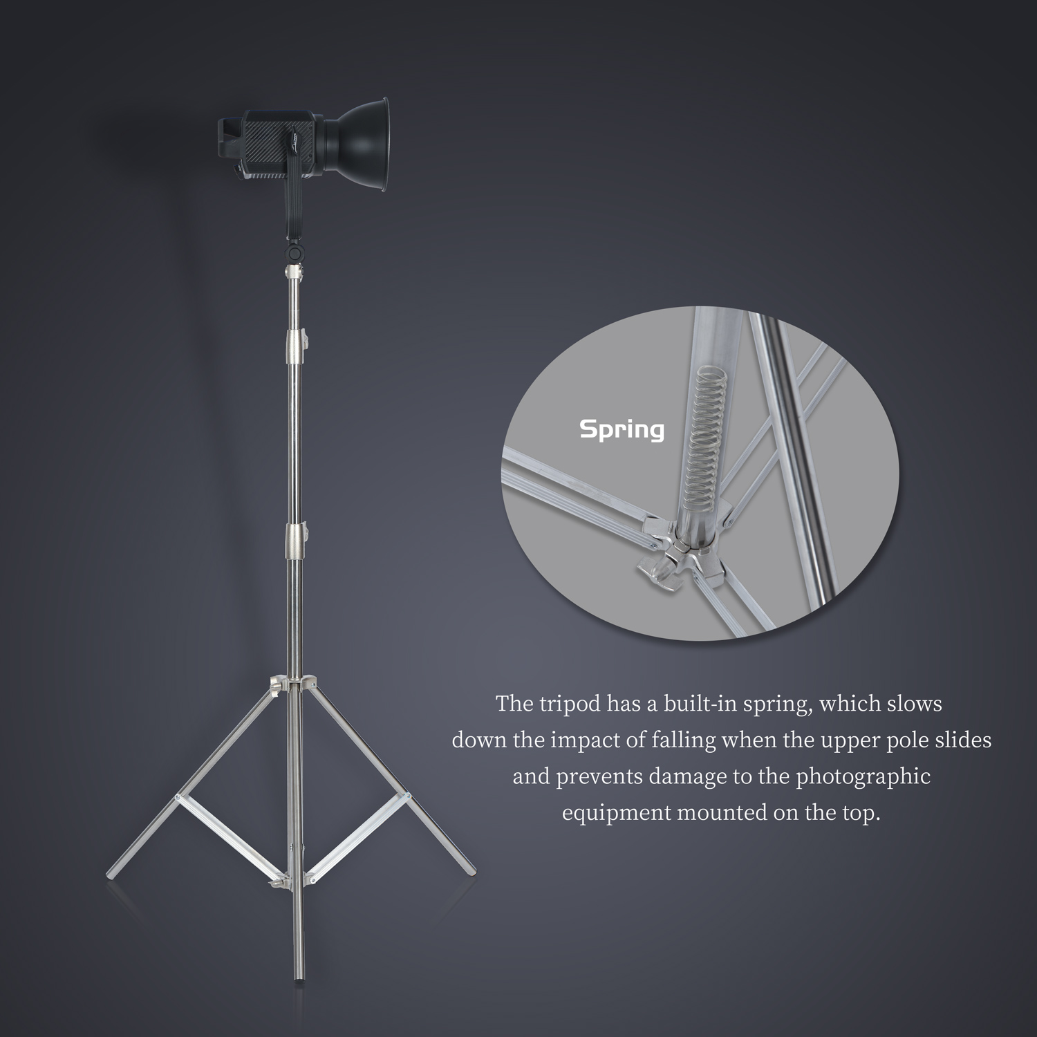 SH 2.8M dudukan lampu baja tah - Photography Kit Pro ulasan dan harga