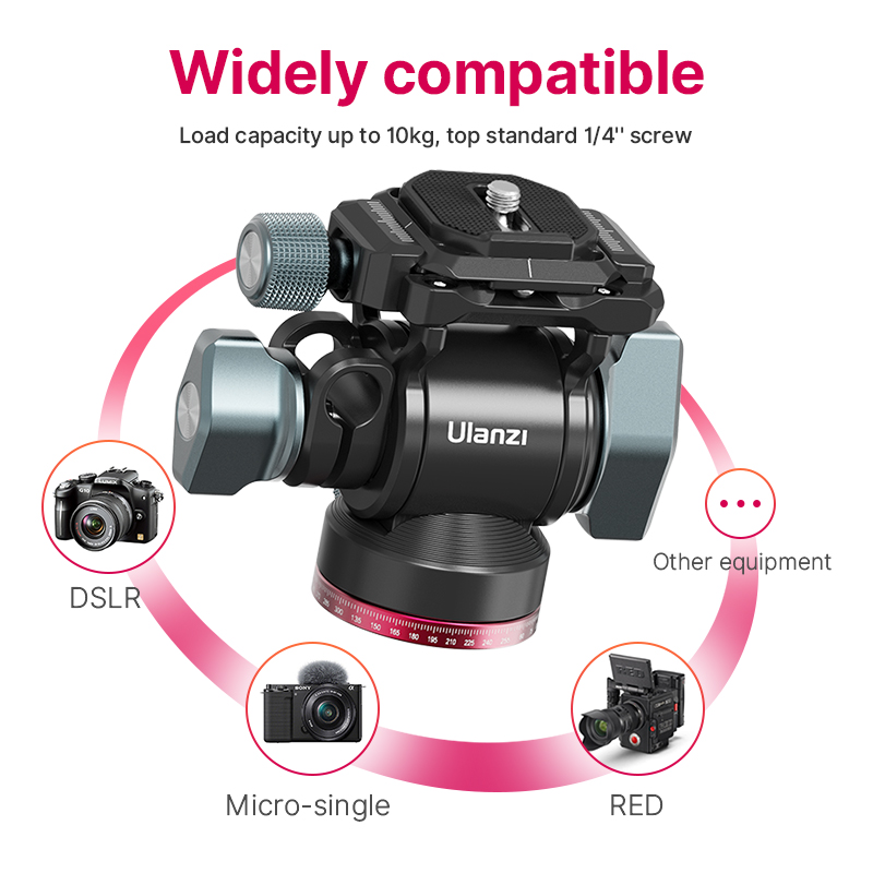 Ulanzi U-190 U190 Tripod panor - Fluid Head Tripod ulasan dan harga