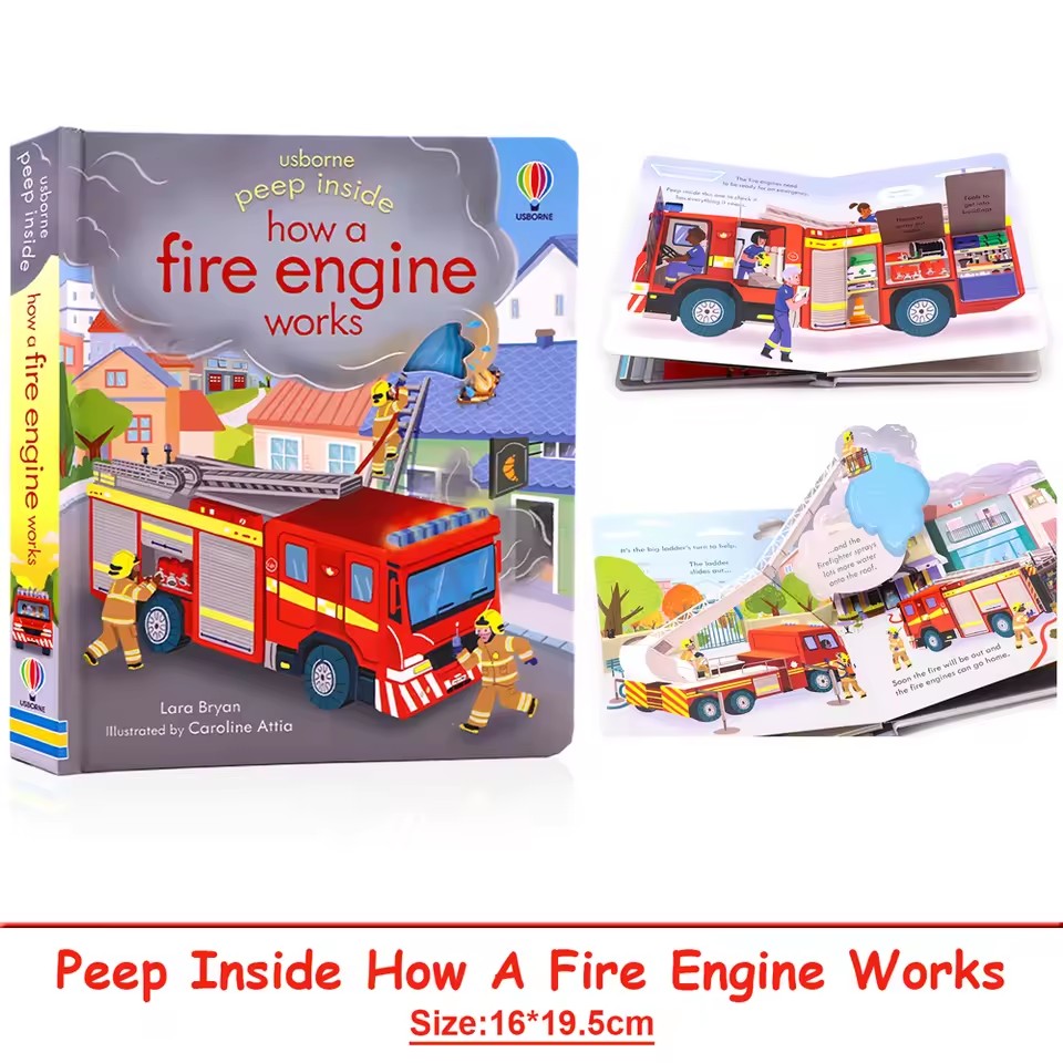 Usborne Peep Inside How A Fire - Photography Job ulasan dan harga