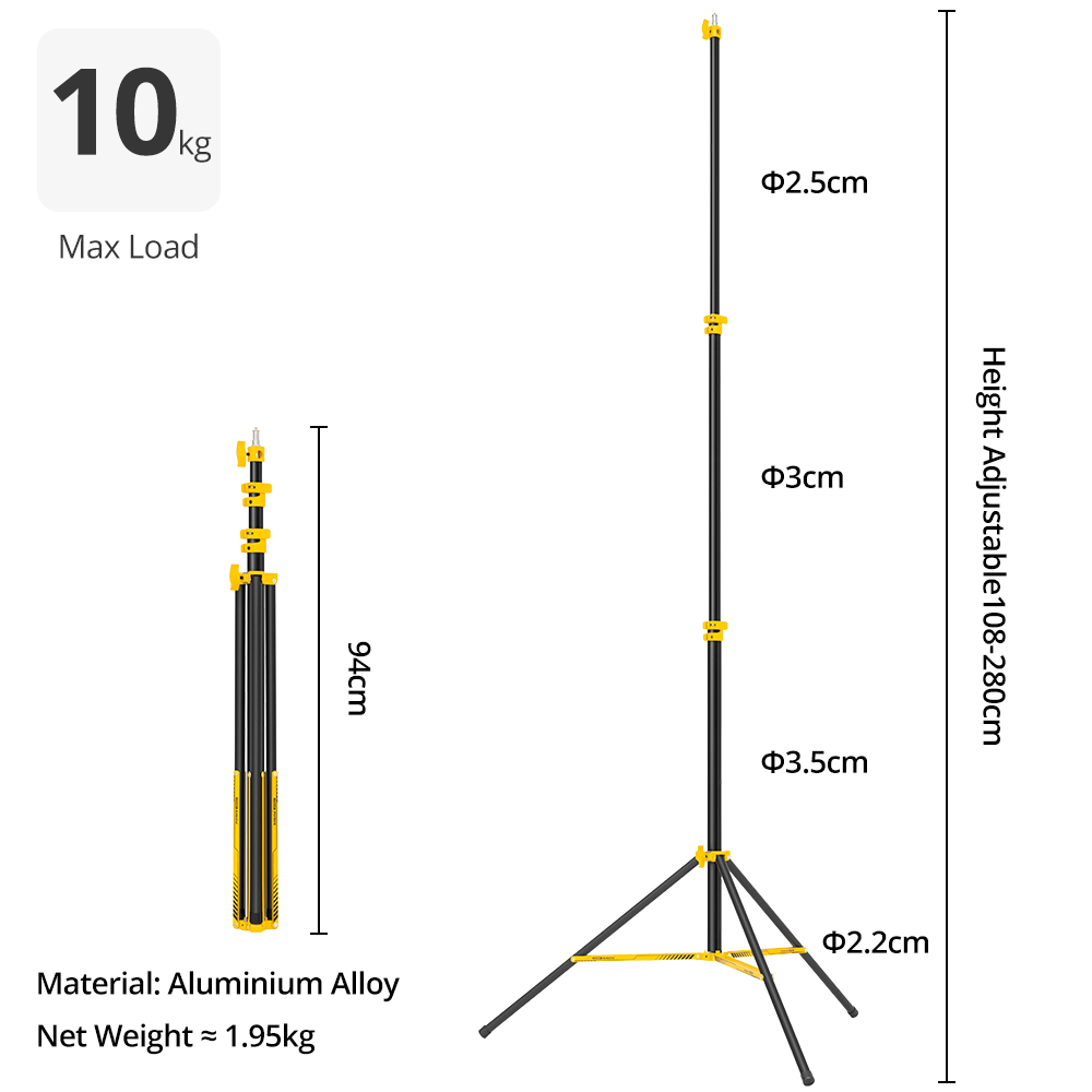 AMBITFUL GM280Y 280cm Penyangg - Photography Kit Pro ulasan dan harga