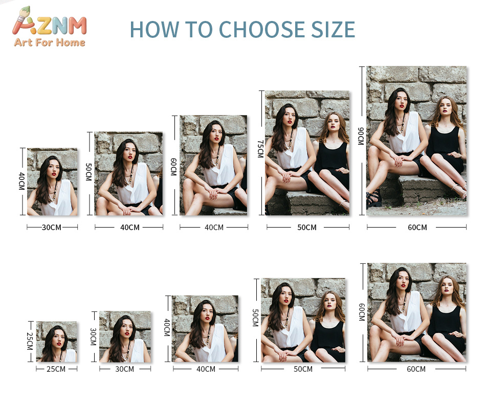 AZNM Seni Dinding Kanvas Keseh - Photography Pose ulasan dan harga