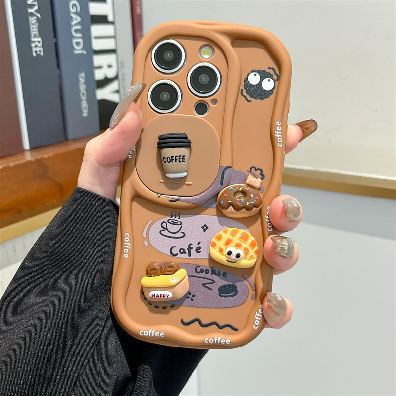 Casing HP 3D Kartun Roti denga - Camera Wrist Strap ulasan dan harga