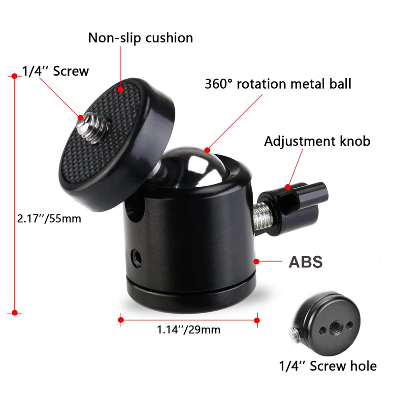 Adaptor Kepala Bola Dudukan Da - Fluid Head Tripod ulasan dan harga