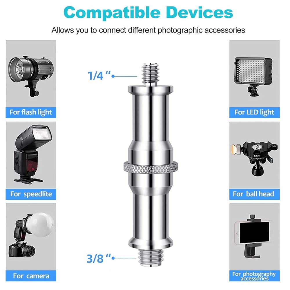 Selens 3 buah sekrup ulir adap - Fluid Head Tripod ulasan dan harga
