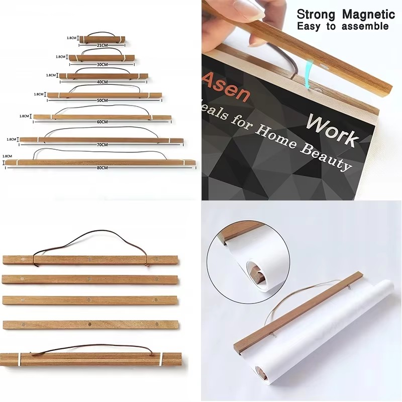 Bingkai Gantungan Poster Kayu  - Photography Types ulasan dan harga