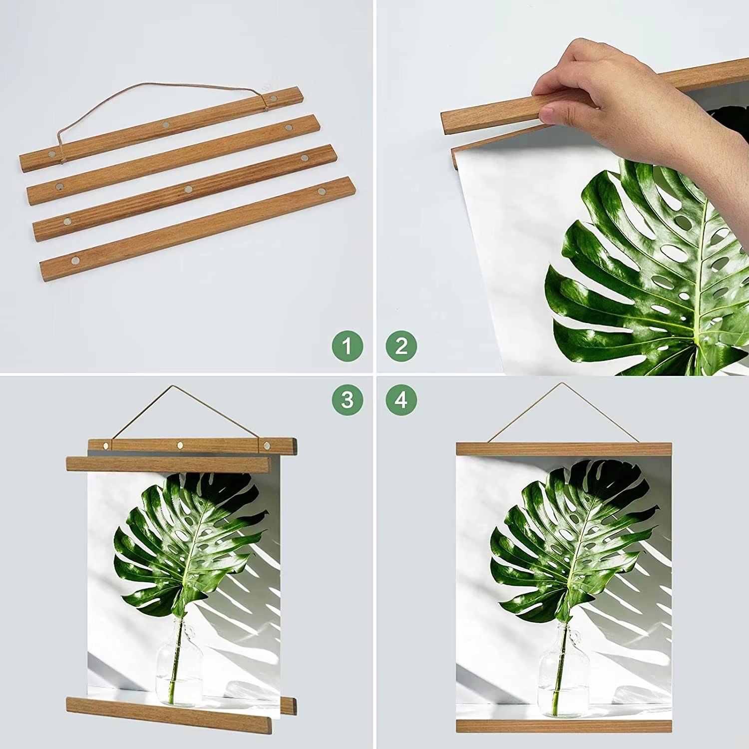 Bingkai Gantungan Poster Kayu  - Photography Types ulasan dan harga