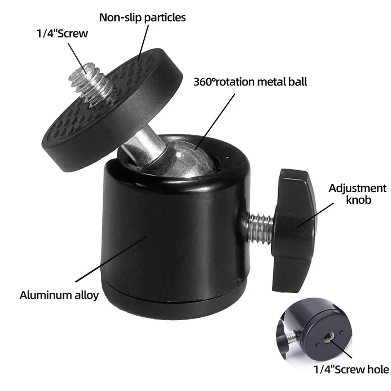 Adaptor Kepala Bola Tripod den - Fluid Head Tripod ulasan dan harga