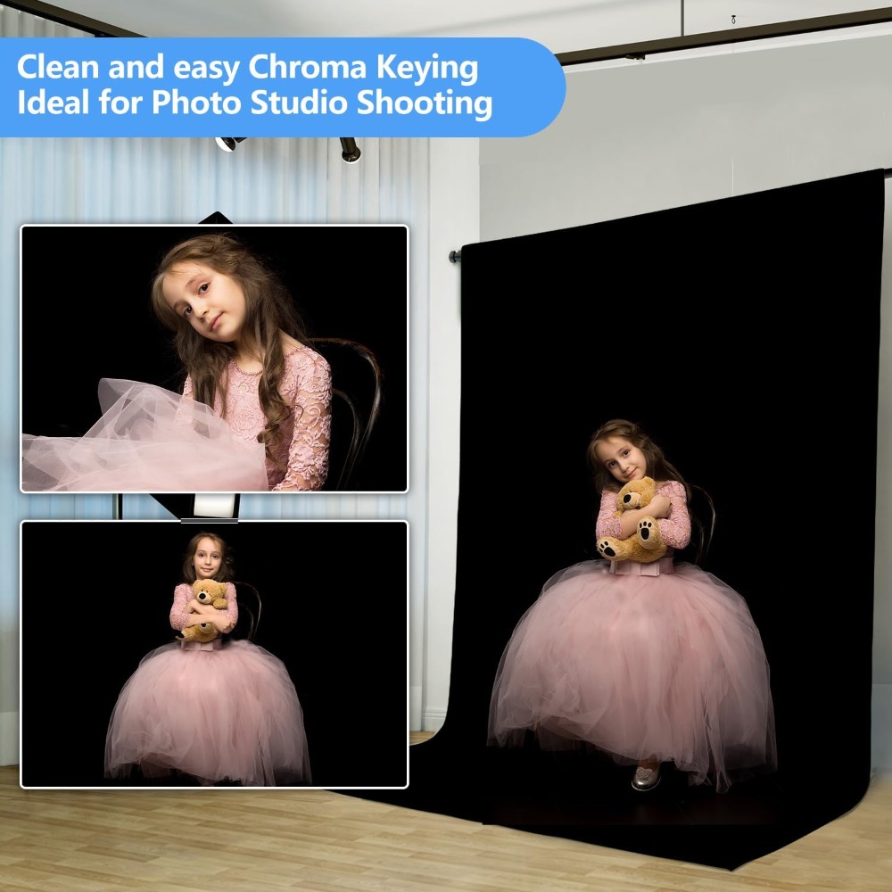 Latar Belakang Hitam untuk Fot - Photography Backdrop Muslin ulasan dan harga