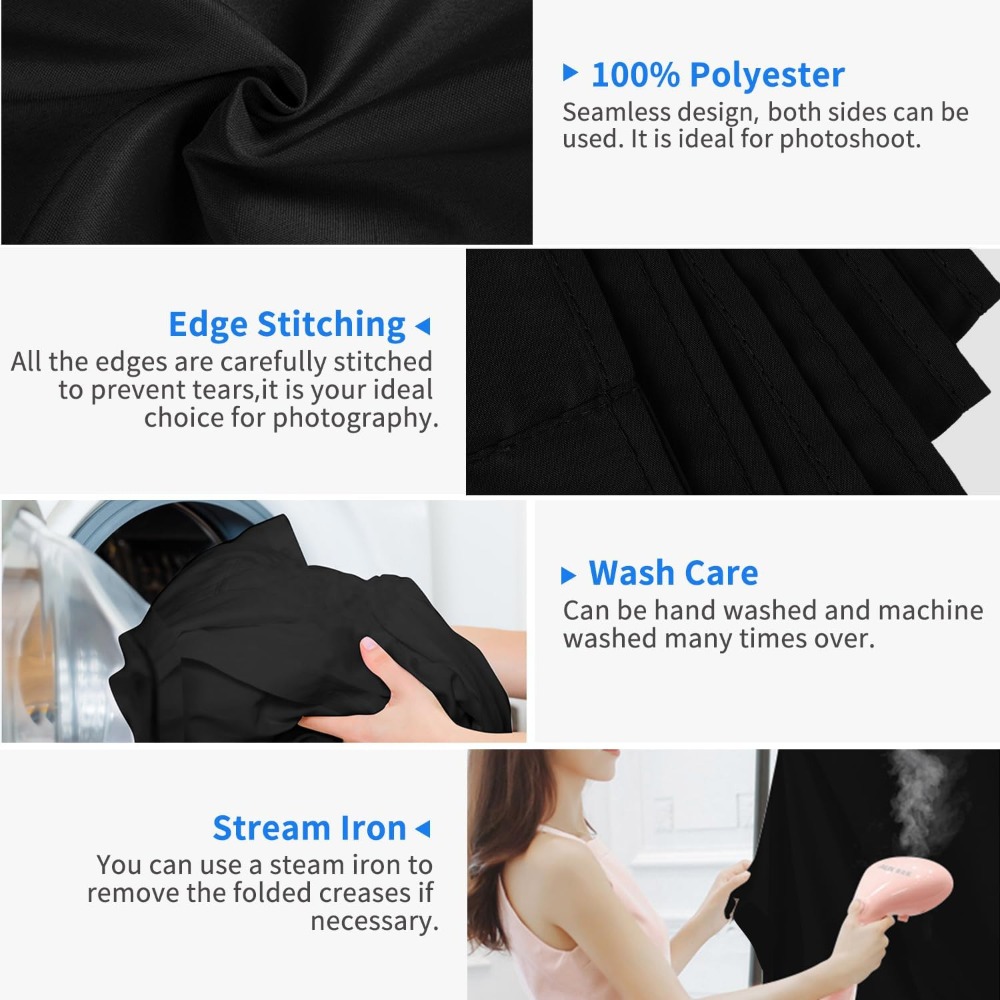 Latar Belakang Hitam untuk Fot - Photography Backdrop Muslin ulasan dan harga